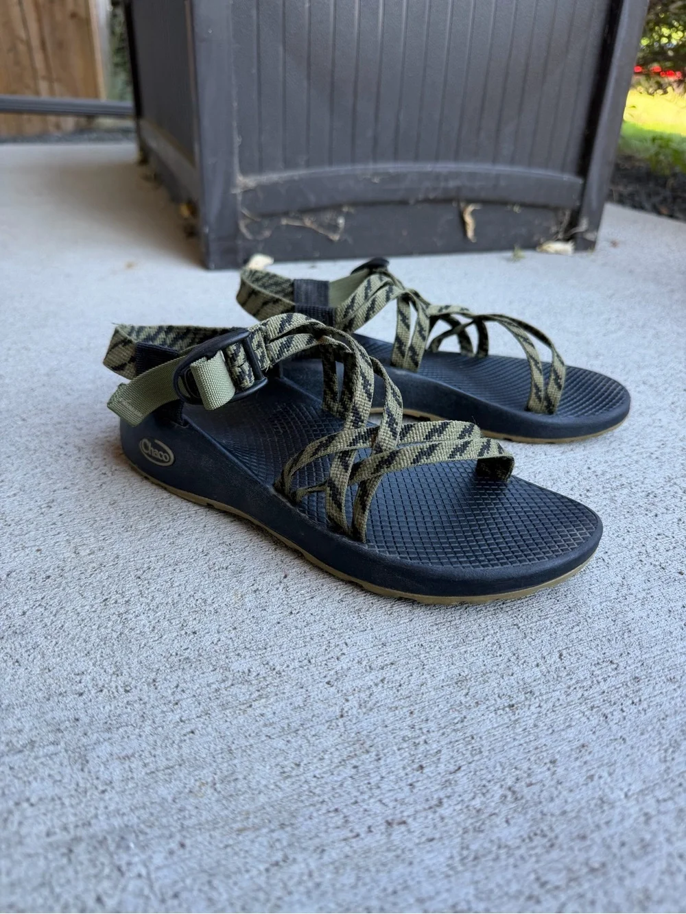 Women's Olive Green Chaco ZX/2 dual adjustable straps